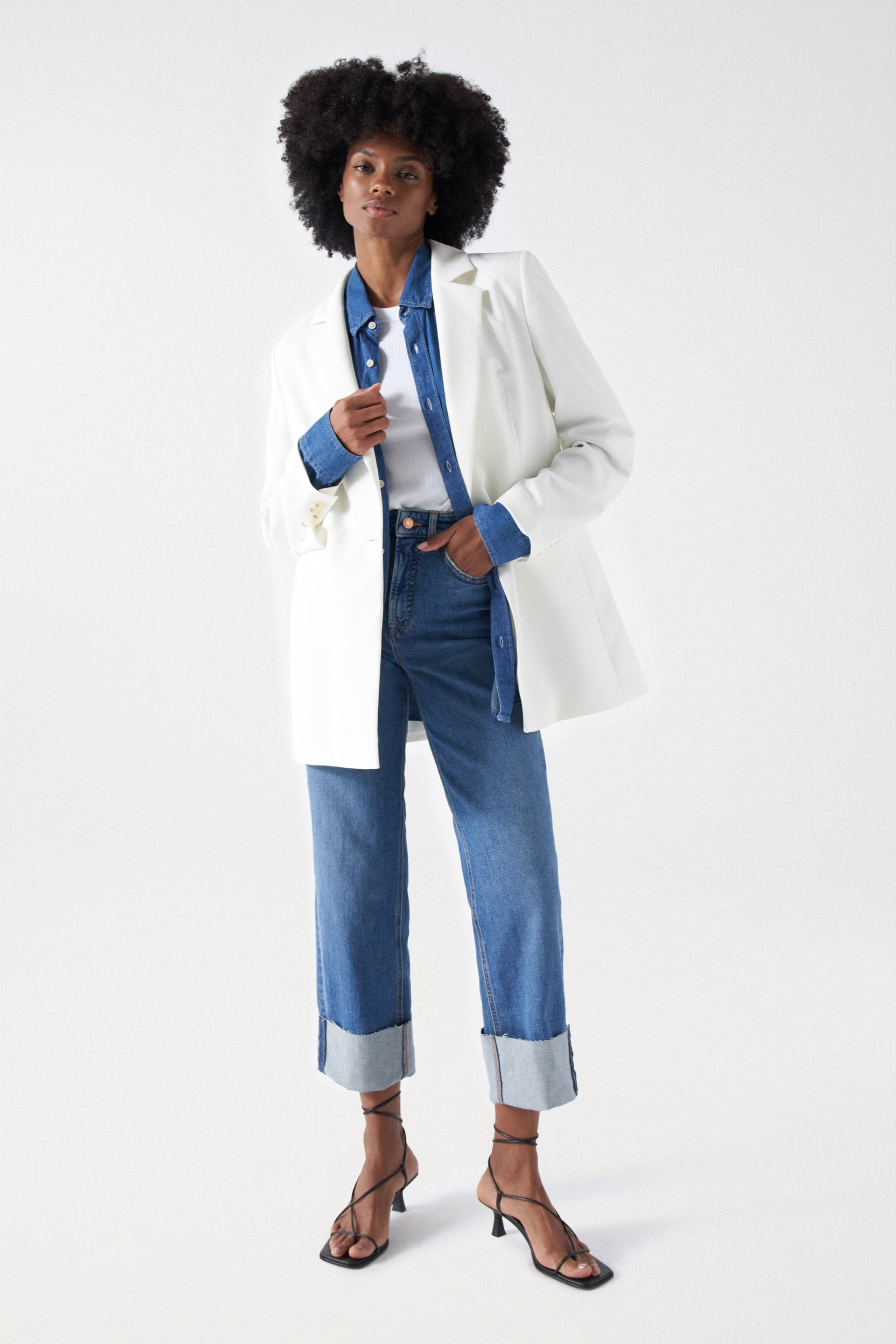 SALSA Faith Push In Jeans - Skywashed Harbor Blue - 21008067.852 von Salsa