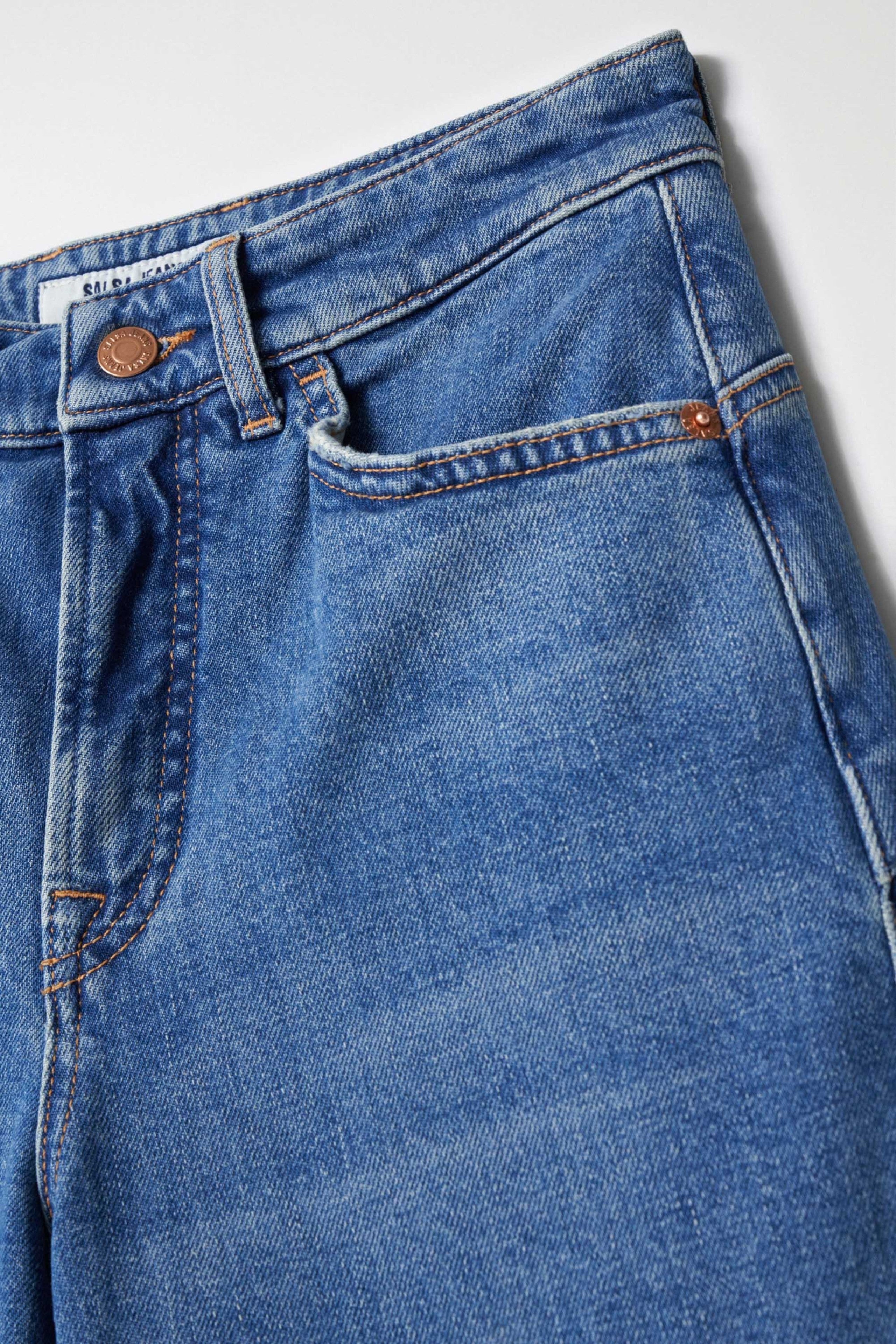 SALSA Faith Push In Jeans - Skywashed Harbor Blue - 21008067.852 von Salsa