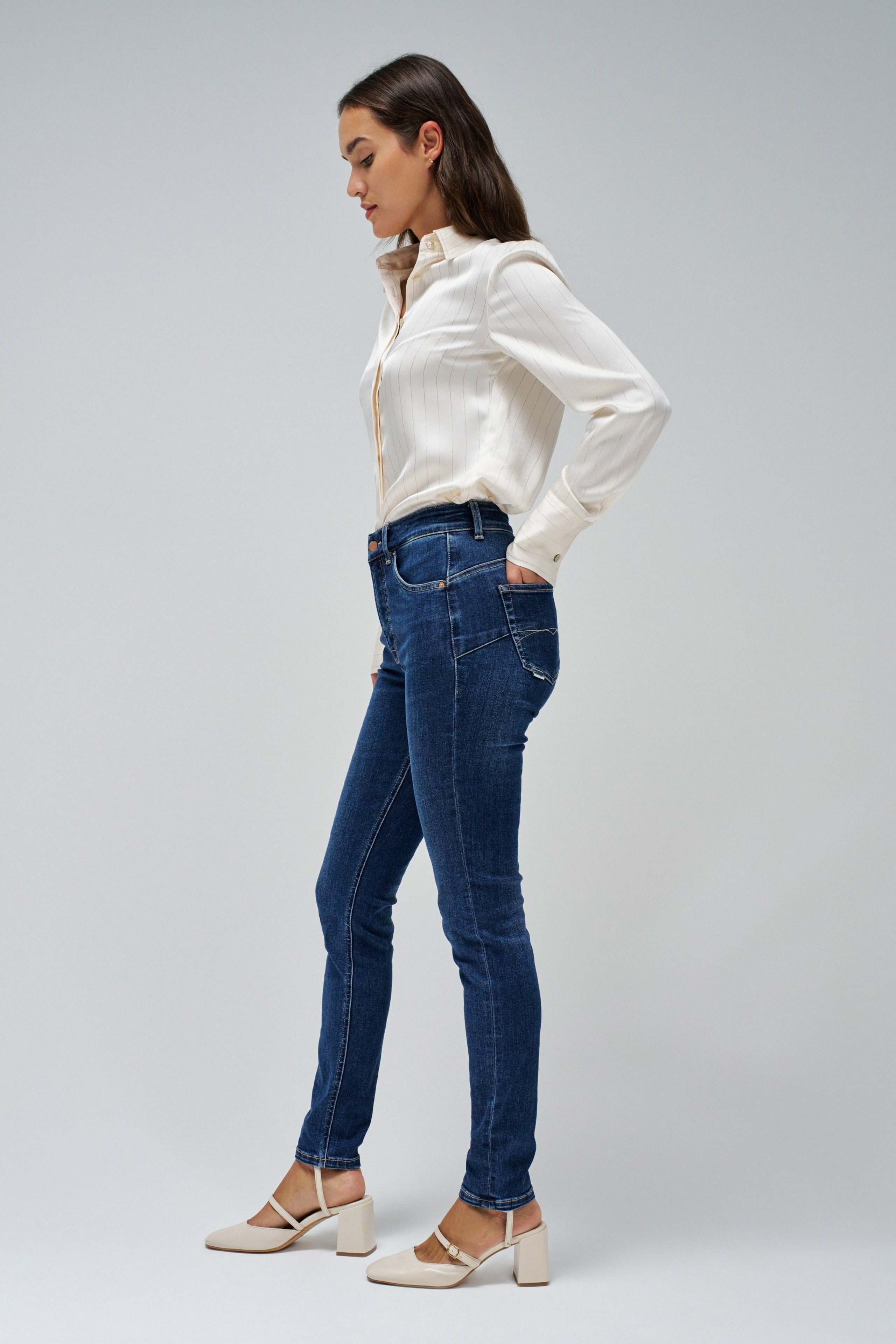 SALSA Faith Push In Jeans - Indigo Afterglow - 21008438.852