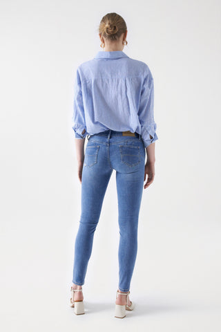 SALSA WONDER PUSH UP Jeans - Breezy Sky Blue - 21008459.852