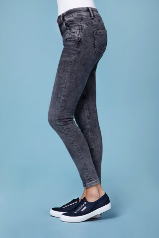 BLUE FIRE Alicia Skinny Jeans - Smoky Charcoal Grey - 1044.292