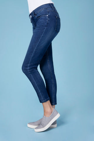 BLUE FIRE Chloe Skinny Jeans - Midnight Worn Indigo - 1046.558
