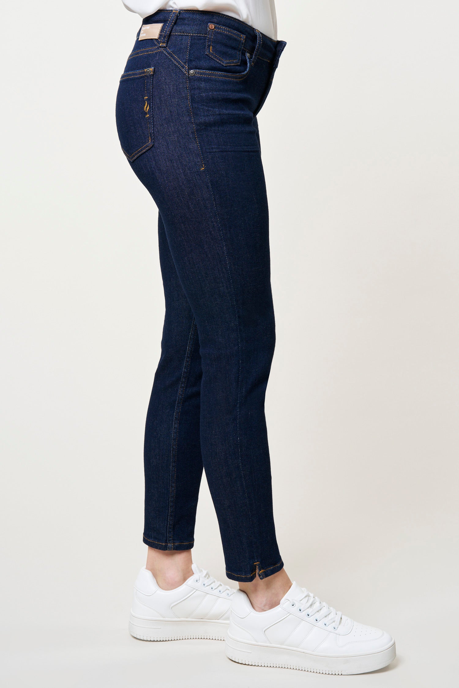 BLUE FIRE Chloe Skinny Jeans - Deep Midnight Indigo - 1046.263