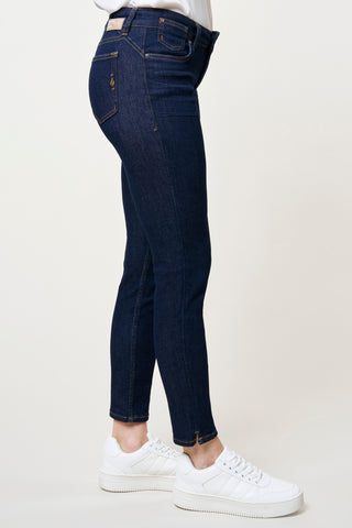 BLUE FIRE Chloe Skinny Jeans - Deep Midnight Indigo - 1046.263