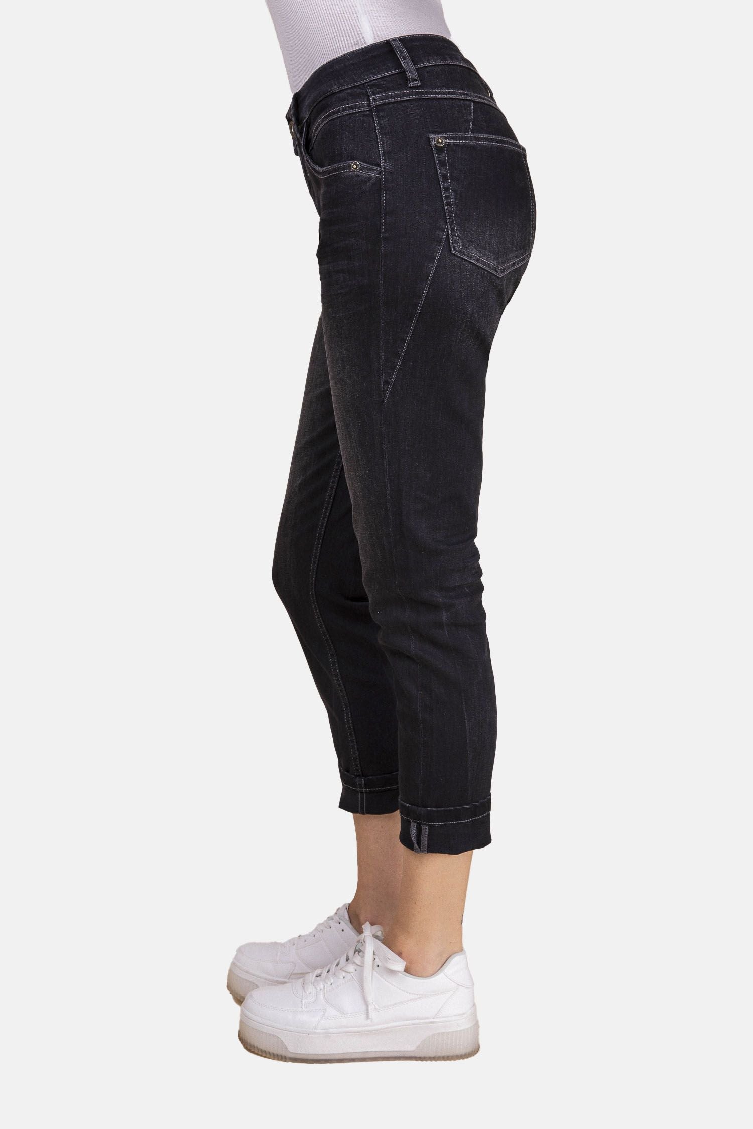BLUE FIRE Gigi Slim Tapered Jeans - Smoky Charcoal Used - 1112.901 von Blue Fire