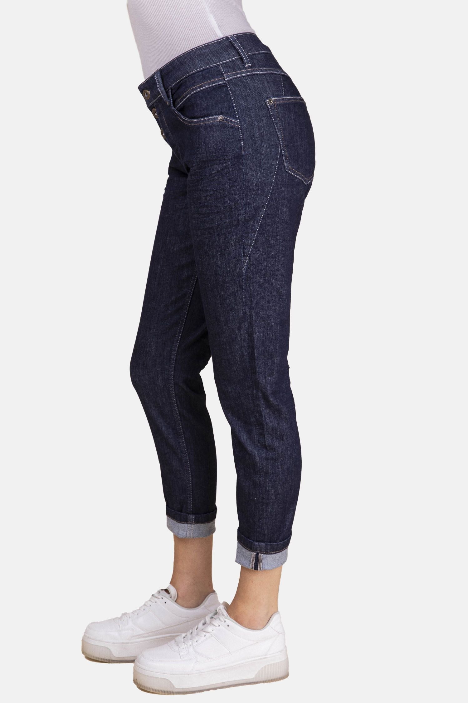 BLUE FIRE Gigi Slim Tapered Jeans - Deep Midnight Rinse - 1112.256
