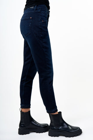 BLUE FIRE Gigi Slim Tapered Jeans - Midnight Ember Indigo - 1112.4141