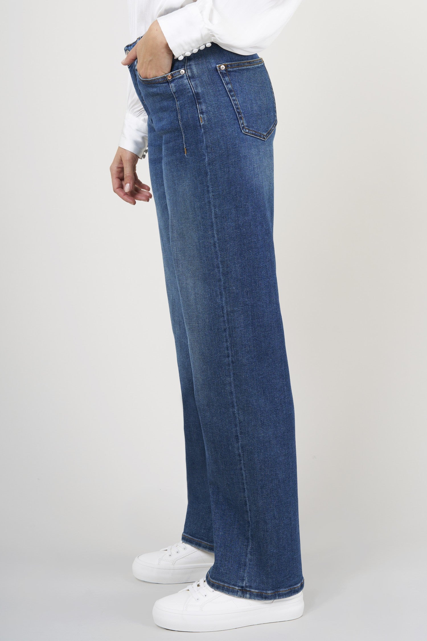 BLUE FIRE Judy Wide Leg Jeans - Deep Atlantic Blue - 1156.262 von Blue Fire