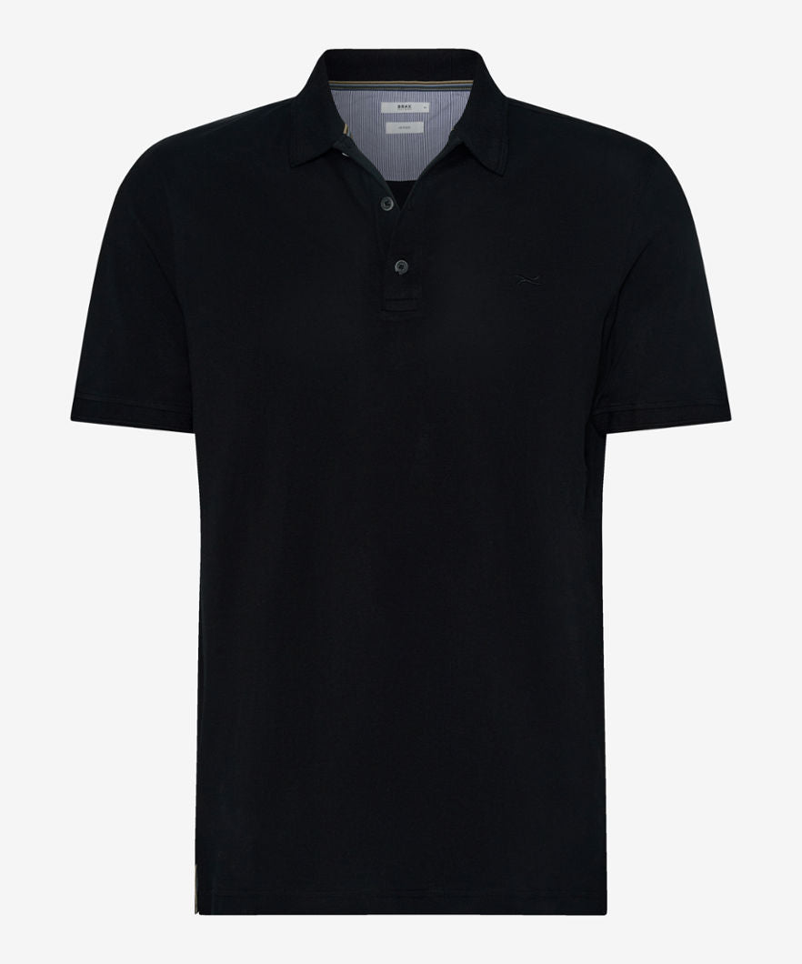 BRAX PETE U Poloshirt - Night Ink Black - 70418600 214508-02