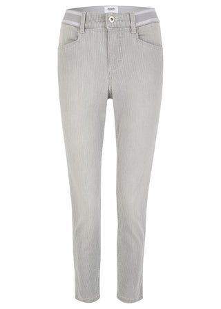ANGELS JEANS Ornella Sporty Slim-Jeans - Silver Pinstripe - 232 688907.145