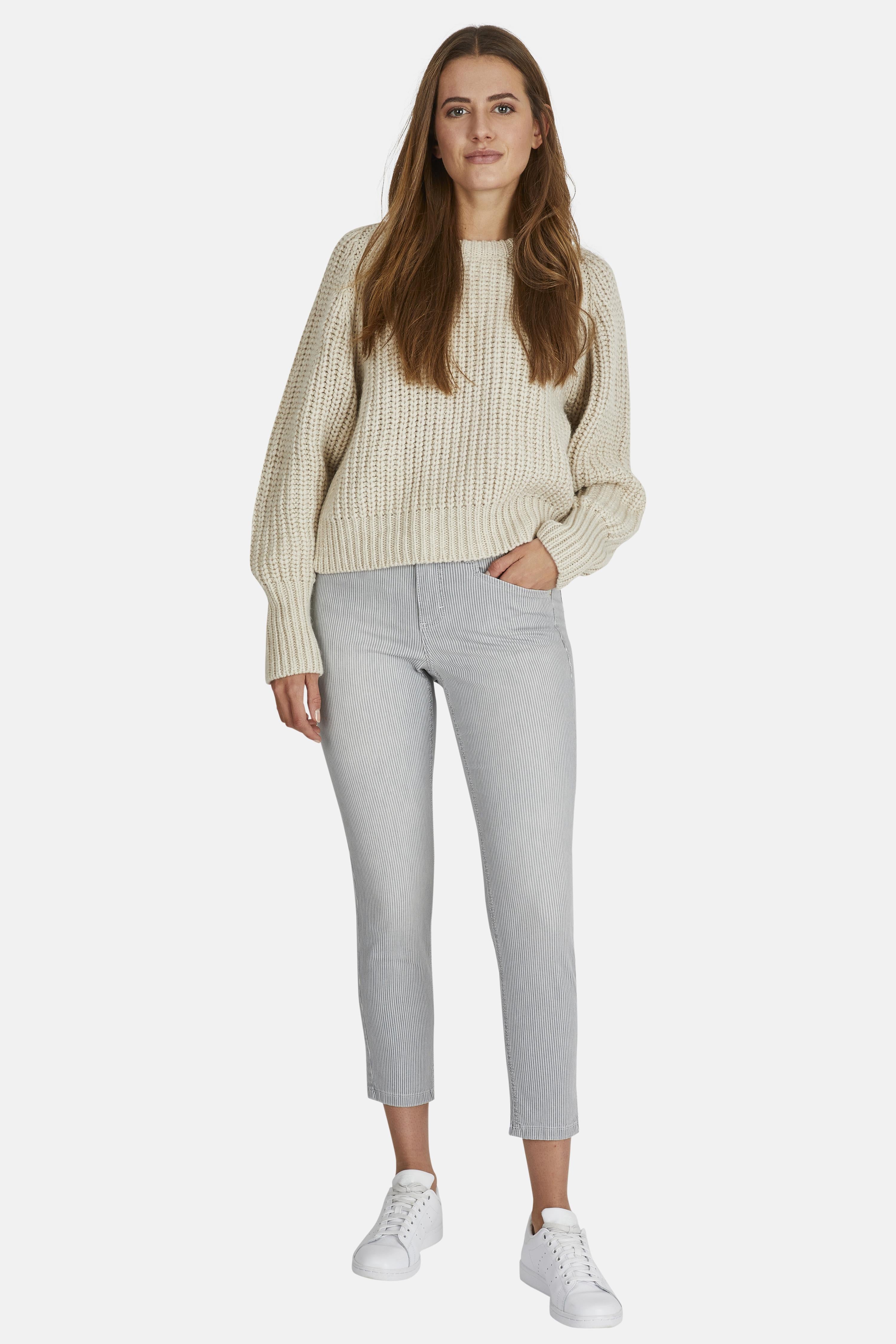 ANGELS JEANS Ornella Sporty Slim-Jeans - Silver Pinstripe - 232 688907.145 von Angels Jeans