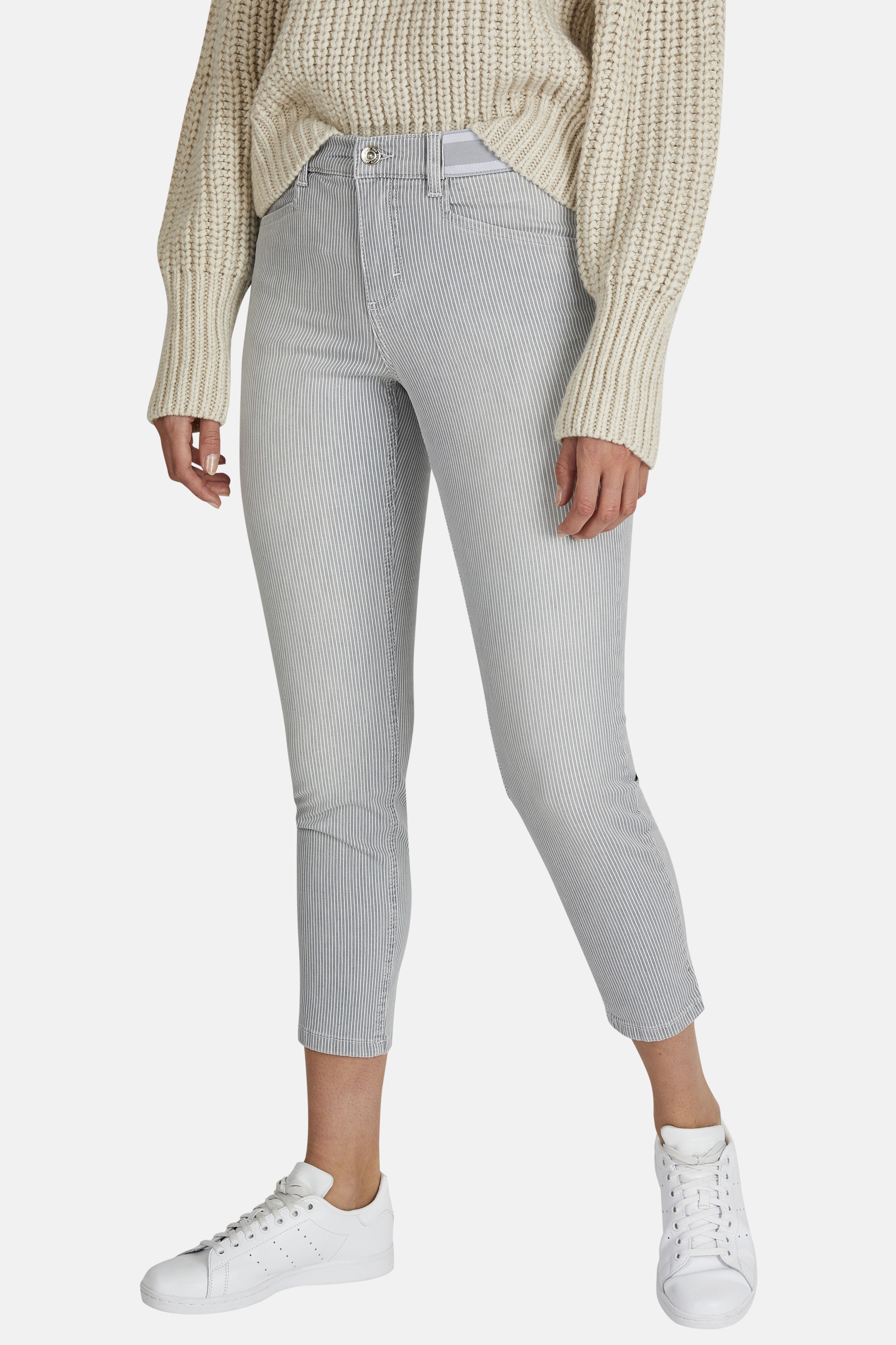 ANGELS JEANS Ornella Sporty Slim-Jeans - Silver Pinstripe - 232 688907.145 von Angels Jeans