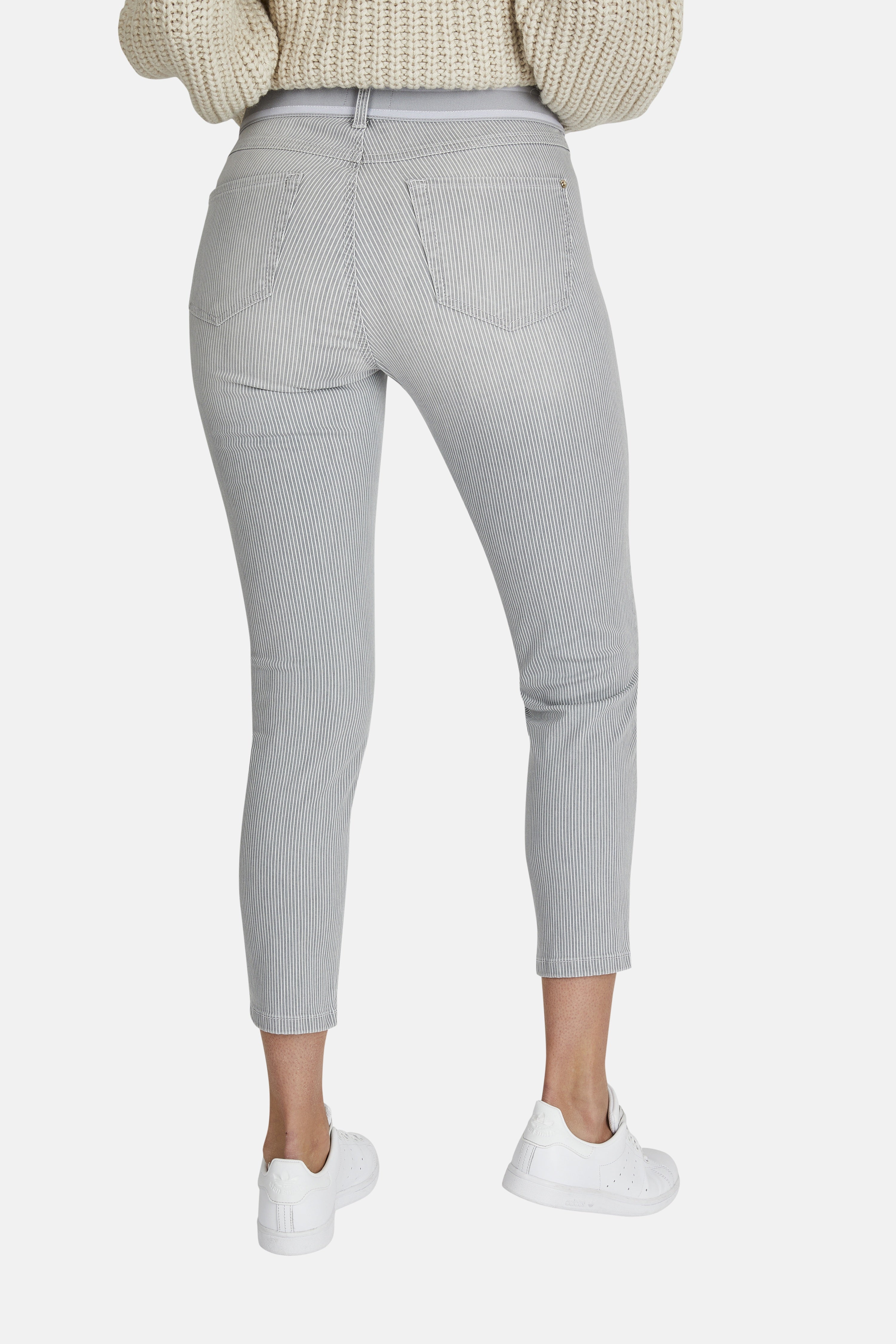 ANGELS JEANS Ornella Sporty Slim-Jeans - Silver Pinstripe - 232 688907.145 von Angels Jeans