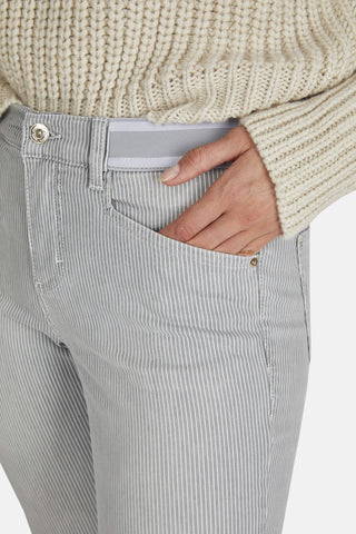 ANGELS JEANS Ornella Sporty Slim-Jeans - Silver Pinstripe - 232 688907.145