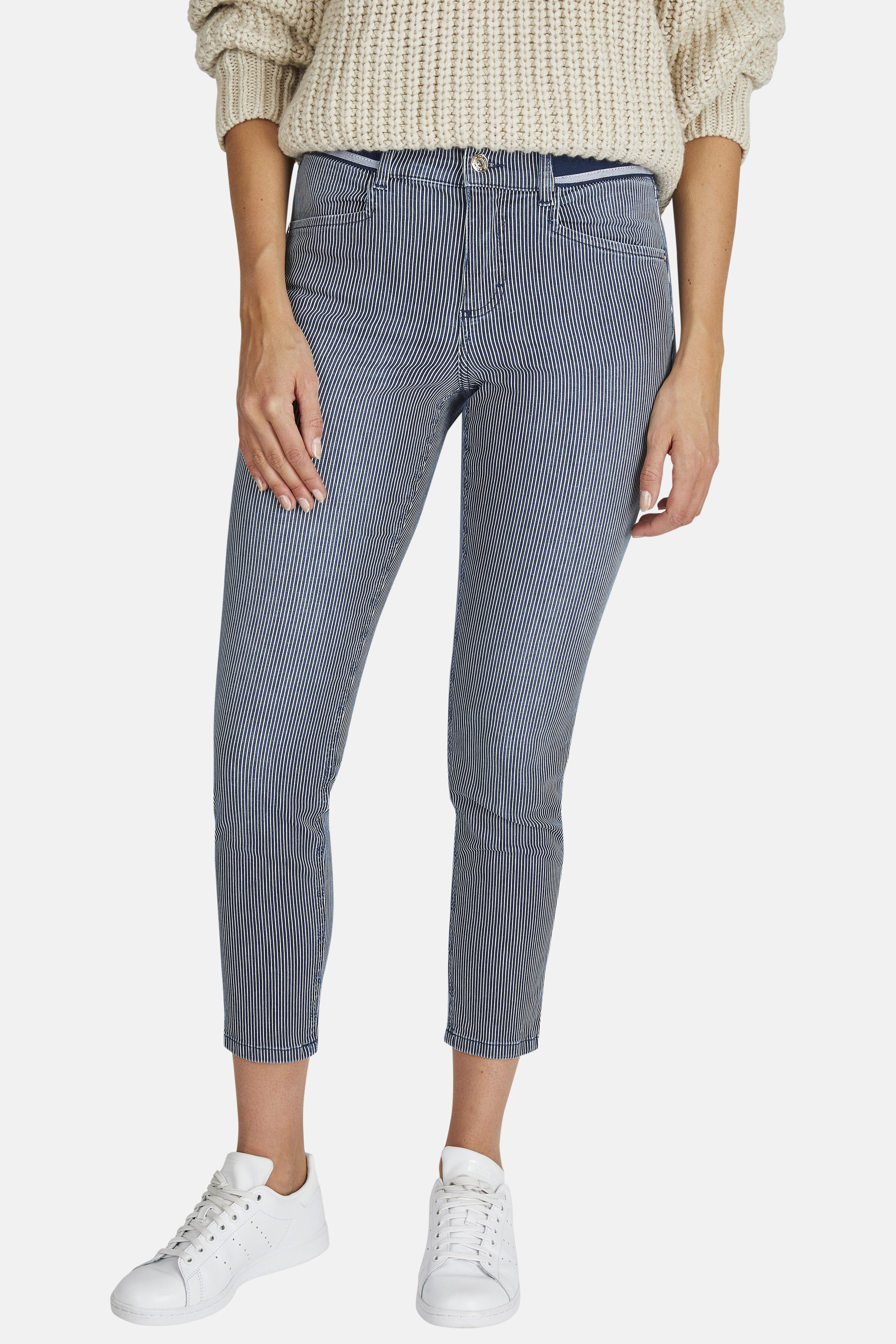 ANGELS JEANS Ornella Sporty 7/8-Jeans - Marine Stripe Blue - 232 688907.325 von Angels Jeans