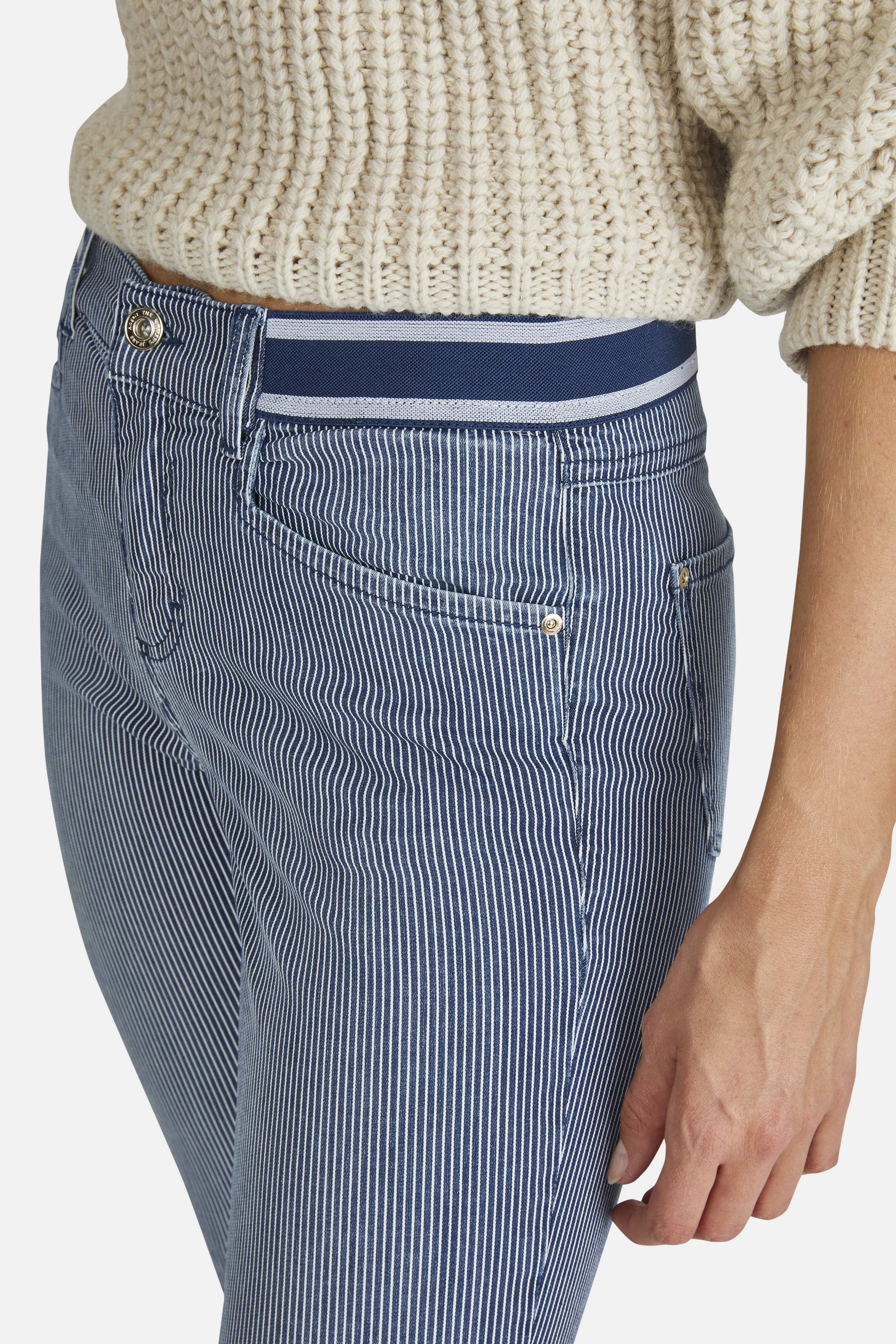 ANGELS JEANS Ornella Sporty 7/8-Jeans - Marine Stripe Blue - 232 688907.325 von Angels Jeans