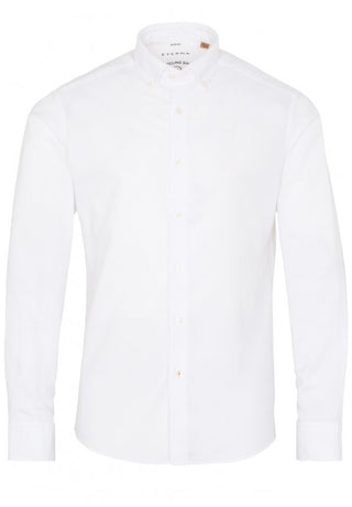 ETERNA Slim Fit Upcycling Shirt - Bright Porcelain White - 2370-02-MS74