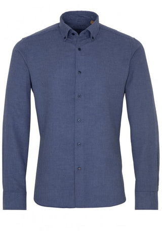 ETERNA SLIM FIT UPCYCLING SHIRT Langarm Hemd - Harbor Slate Blue - 2389-17-MS74