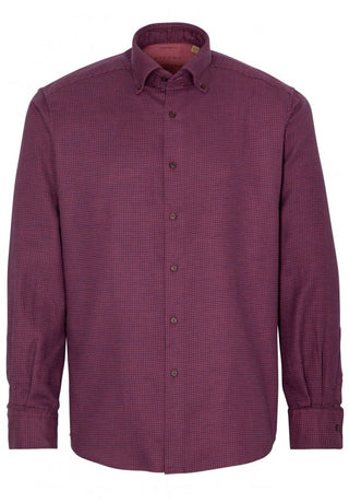ETERNA COMFORT FIT UPCYCLING SHIRT - Windsor Grape Check - 2399-57-QS9L
