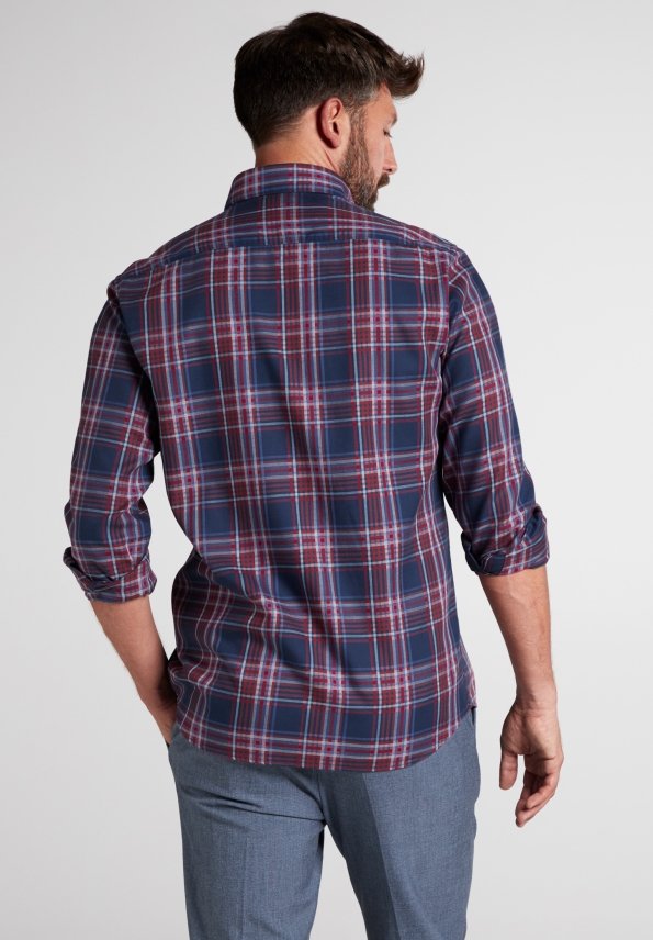 ETERNA Modern Fit UPCYCLING SHIRT - Harbor Night Plaid - 2403-57-VS74 von Eterna