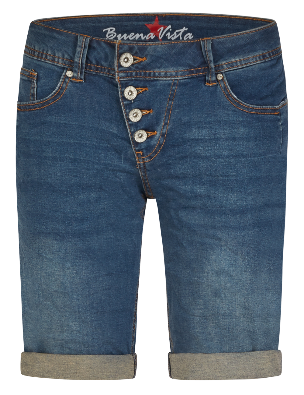 BUENA VISTA Malibu Shorts - Deep Ocean Blue - 2405 B5025 102.4452
