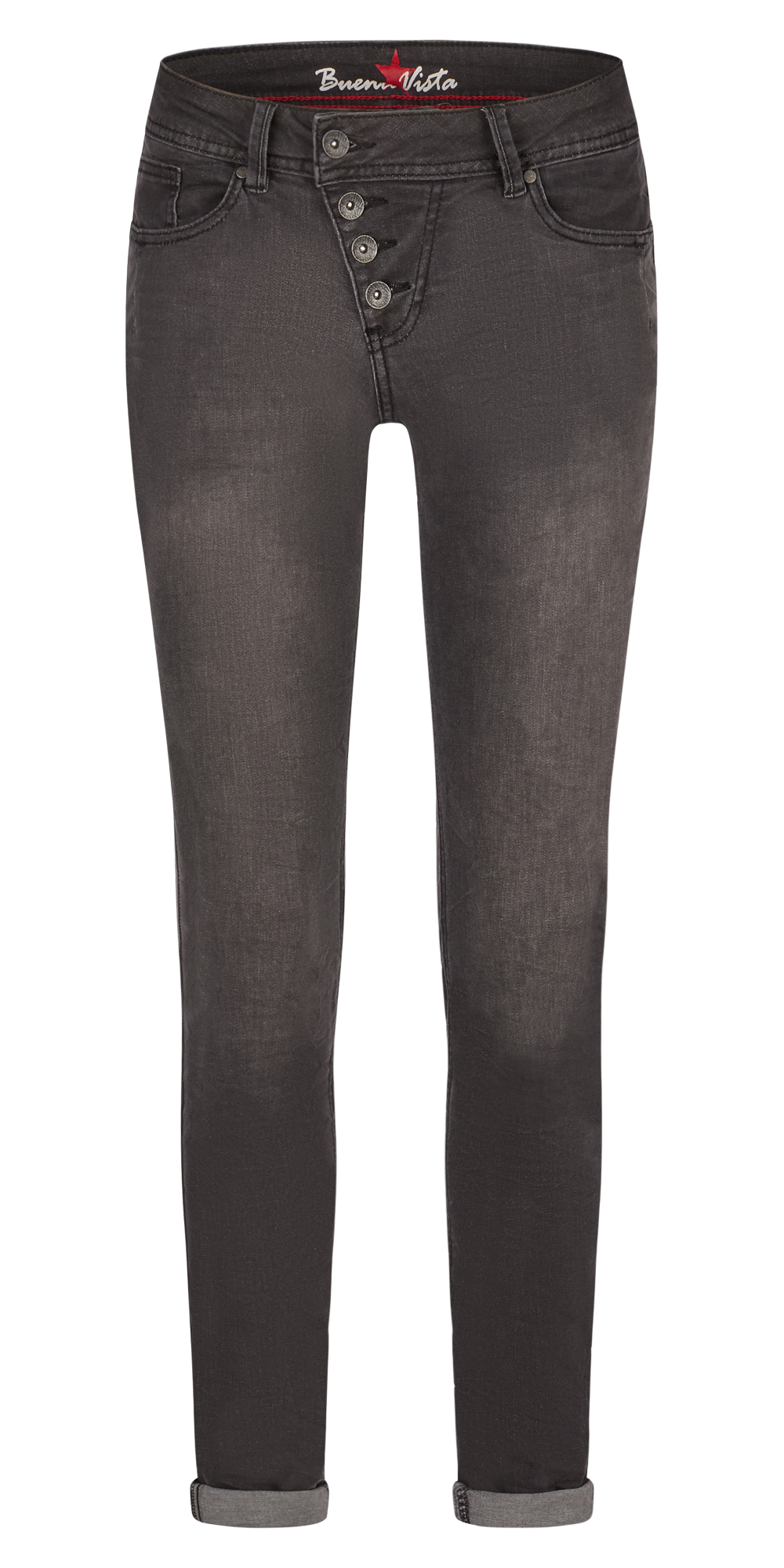 BUENA VISTA MALIBU grey black 2408 B5001 601.5312 - Cozy Denim