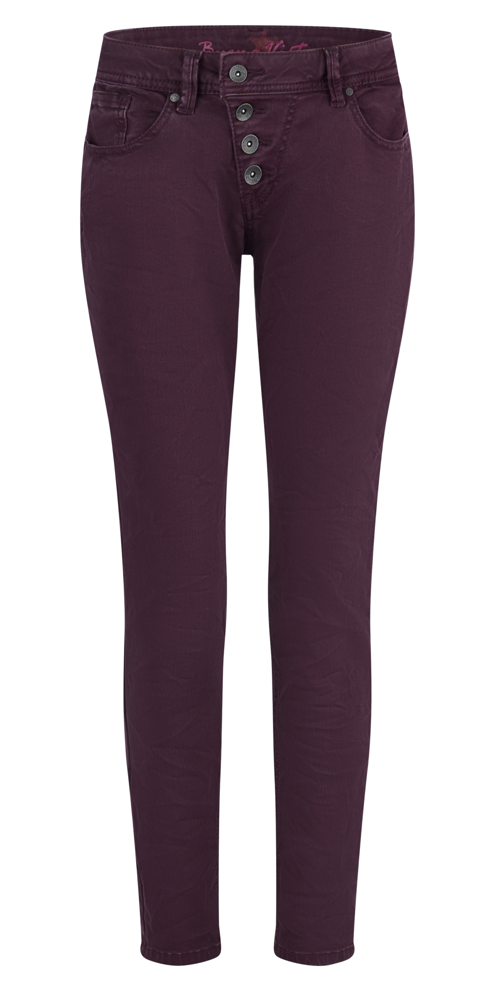 BUENA VISTA MALIBU Cropped Hose - Fig Noir Purple - 2410 B5826 4141.1347