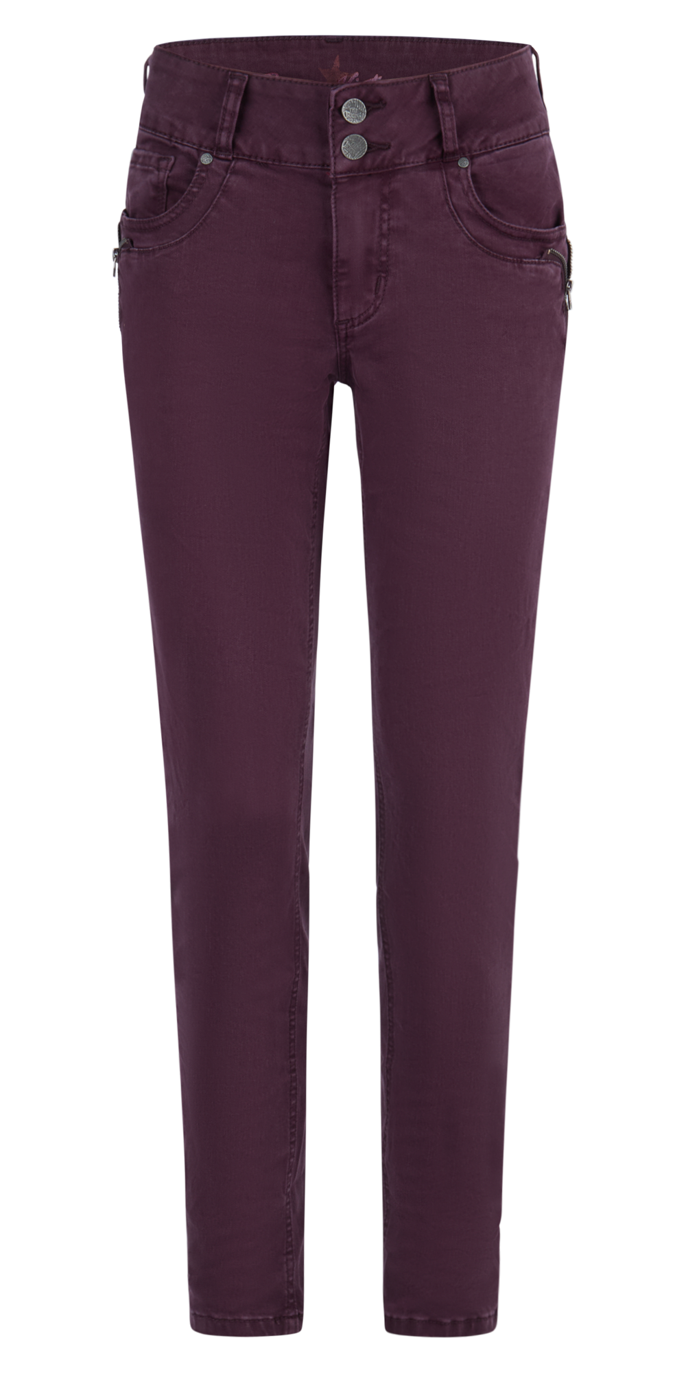 BUENA VISTA TUMMYLESS-Z Stretch Twill - Midnight Berry Plum - 2410 B5897 4141.1347