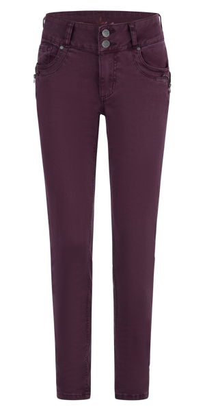 BUENA VISTA TUMMYLESS-Z Stretch Twill - Midnight Berry Plum - 2410 B5897 4141.1347