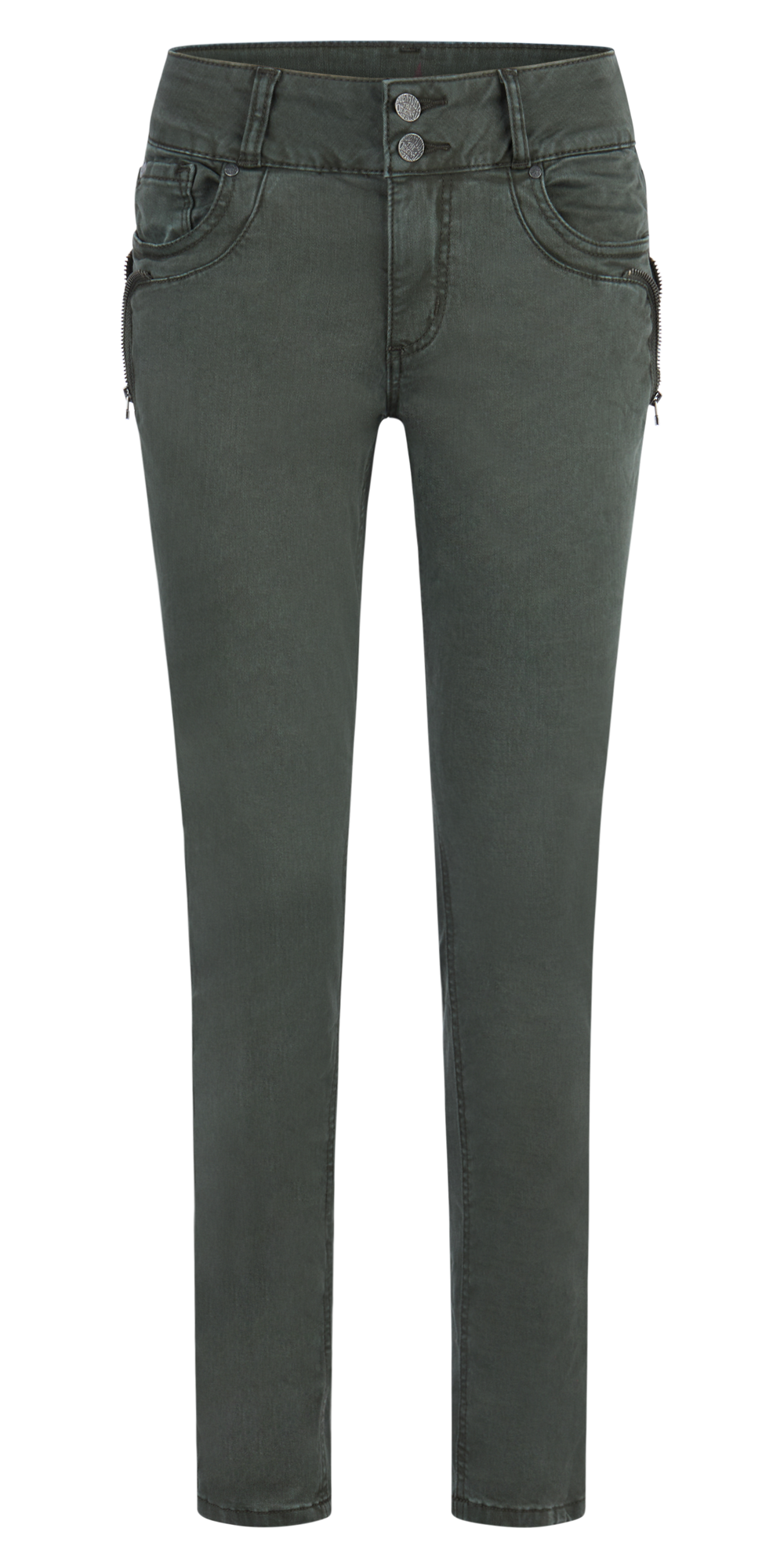 BUENA VISTA TUMMYLESS-Z Stretch Twill - Forest Teal - 2410 B5897 4141.2965