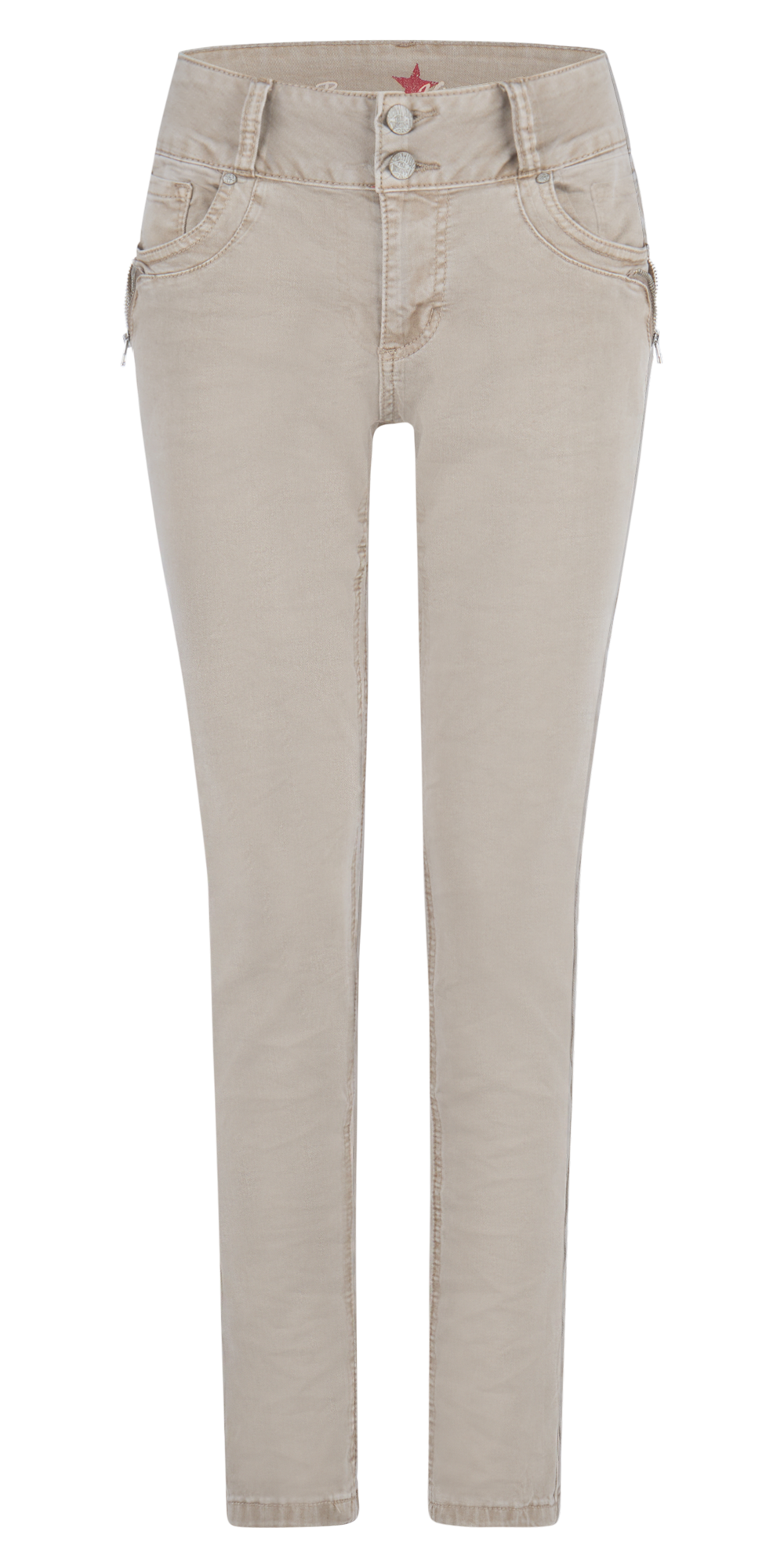 BUENA VISTA TUMMYLESS-Z Five Pocket - Linen Sand - 2410 B5897 4141.7149