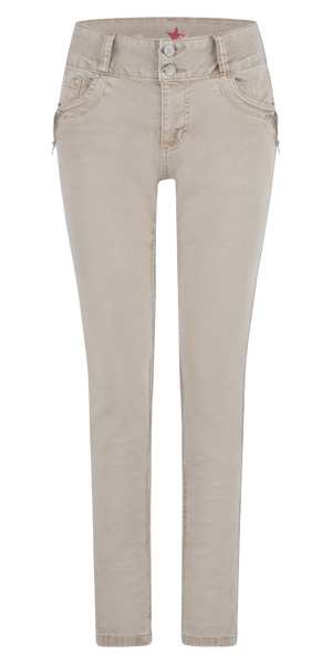 BUENA VISTA TUMMYLESS-Z Five Pocket - Linen Sand - 2410 B5897 4141.7149