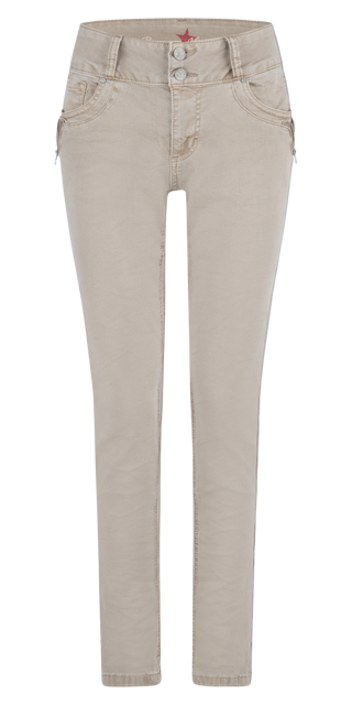 BUENA VISTA TUMMYLESS-Z Five Pocket - Linen Sand - 2410 B5897 4141.7149