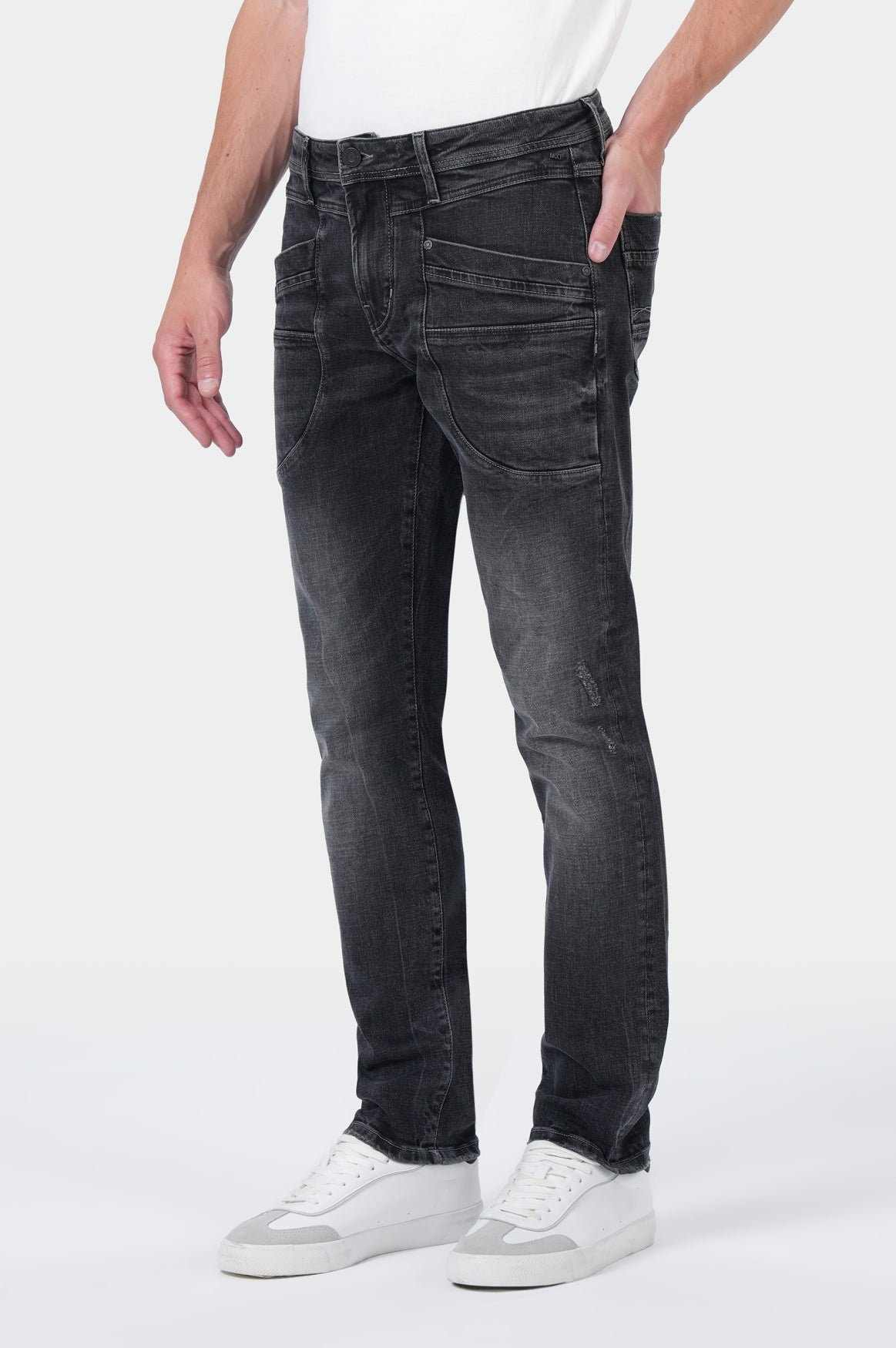 MOD JEANS PETER exam black Straight Jeans - Charcoal Drift Denim - HW25-PETER.24334