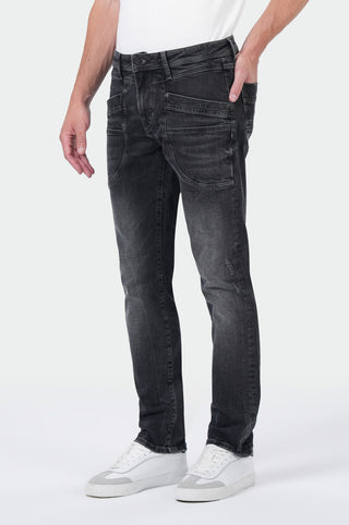MOD JEANS PETER exam black Straight Jeans - Charcoal Drift Denim - HW25-PETER.24334