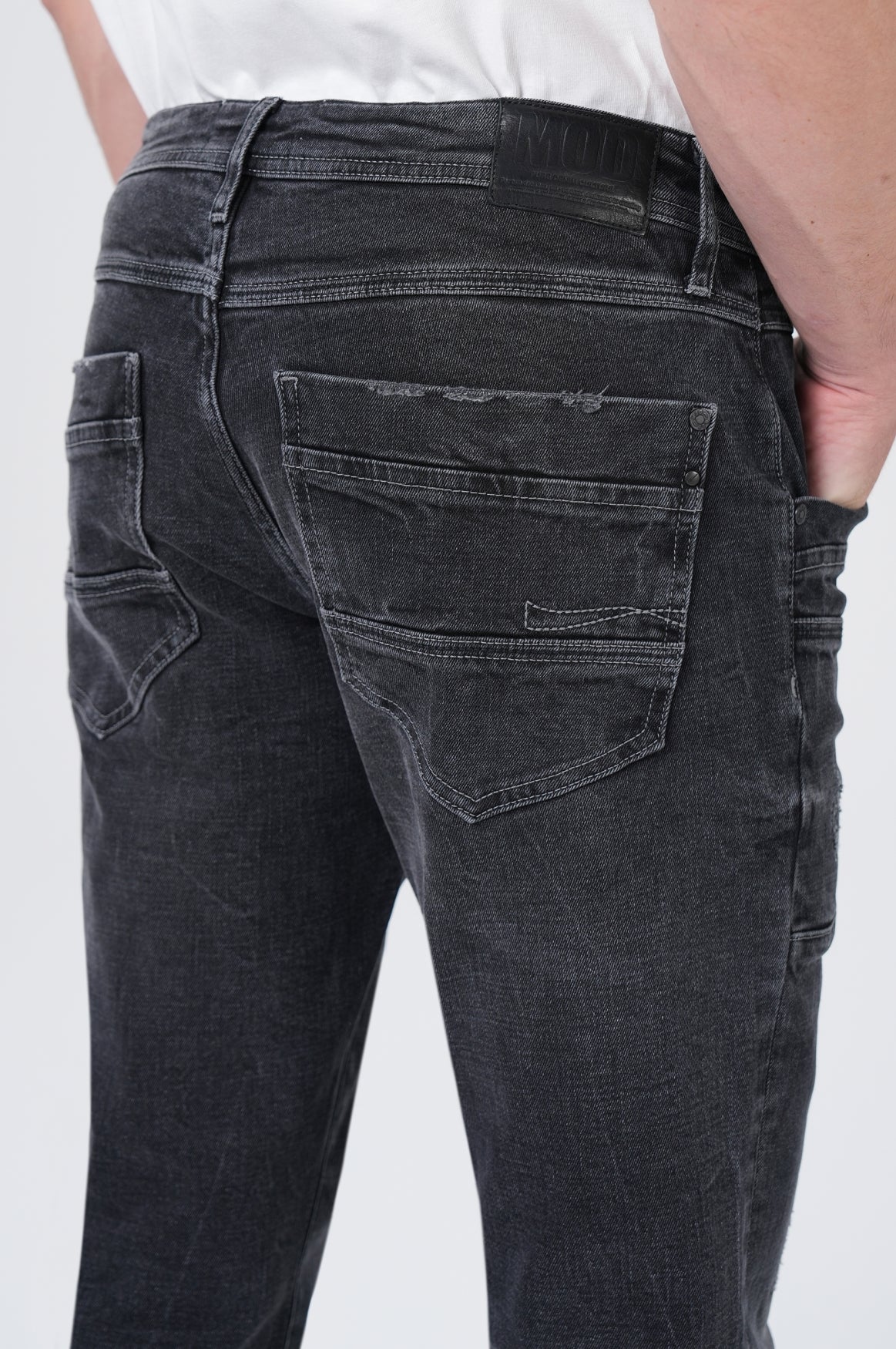 MOD JEANS PETER exam black Straight Jeans - Charcoal Drift Denim - HW25-PETER.24334 von MOD Jeans