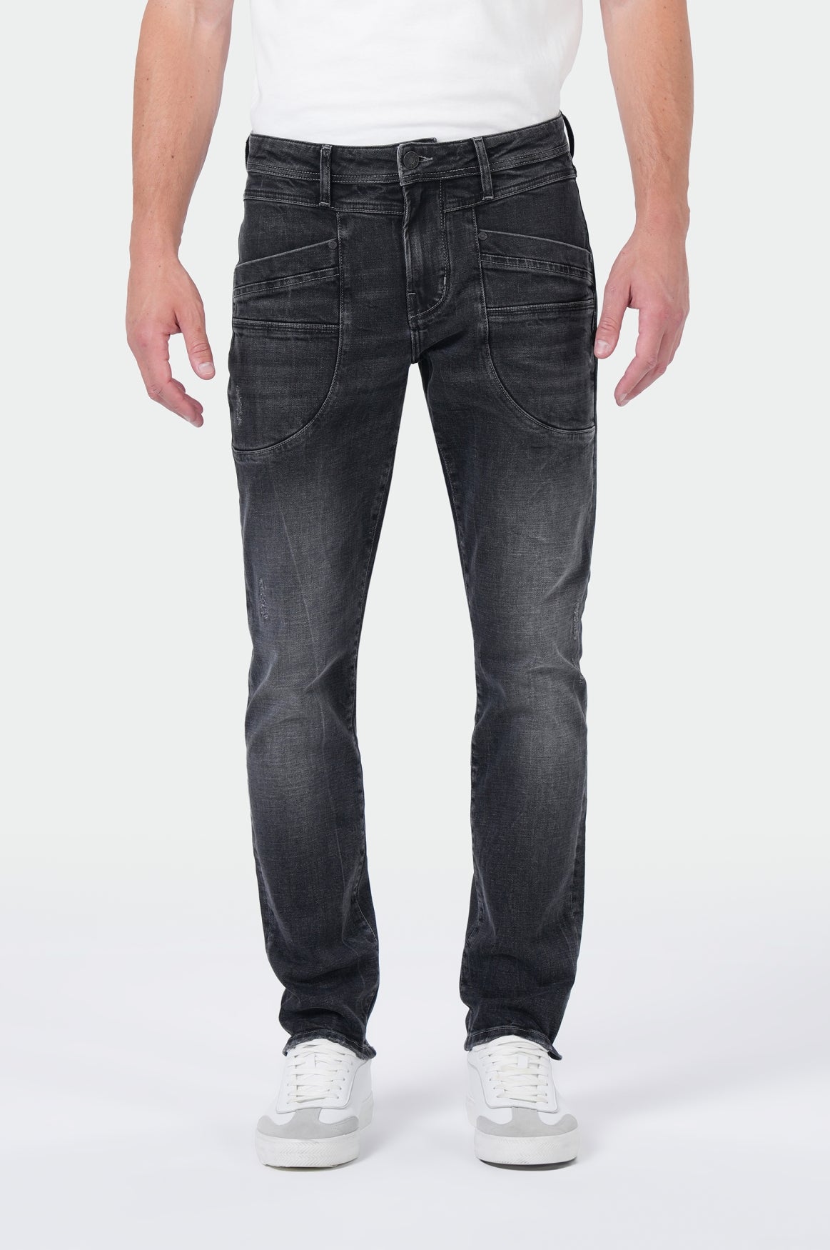 MOD JEANS PETER exam black Straight Jeans - Charcoal Drift Denim - HW25-PETER.24334