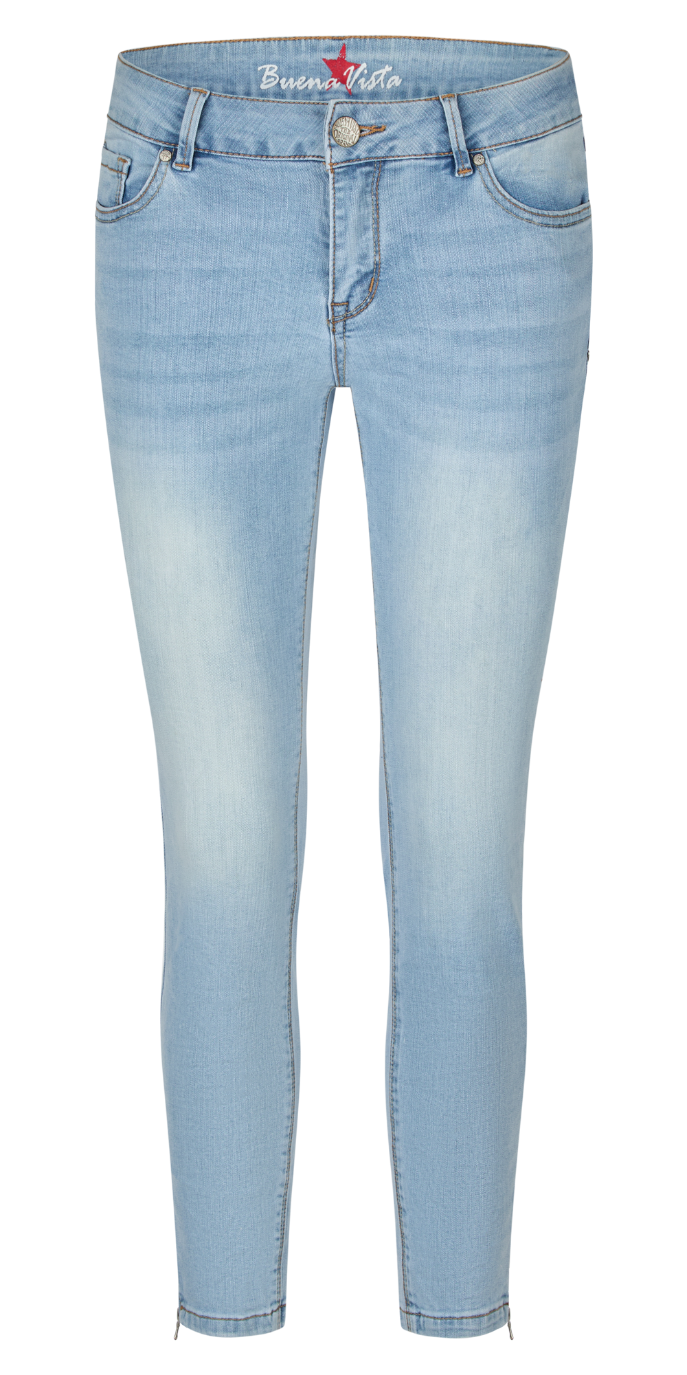 BUENA VISTA ITALY 7/8 bleach denim 2505 B5311 369.5890 - Light Misty Ocean - 2505 B5311 369.5890