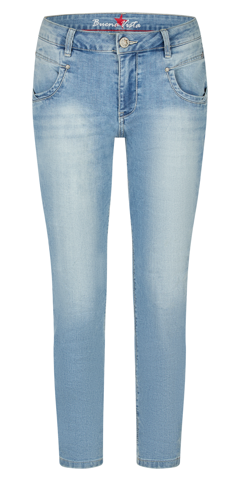 BUENA VISTA Anna C 7/8 Stretch Denim - Lightwashed Sky Blue - 2505 B5800 369 O.5255