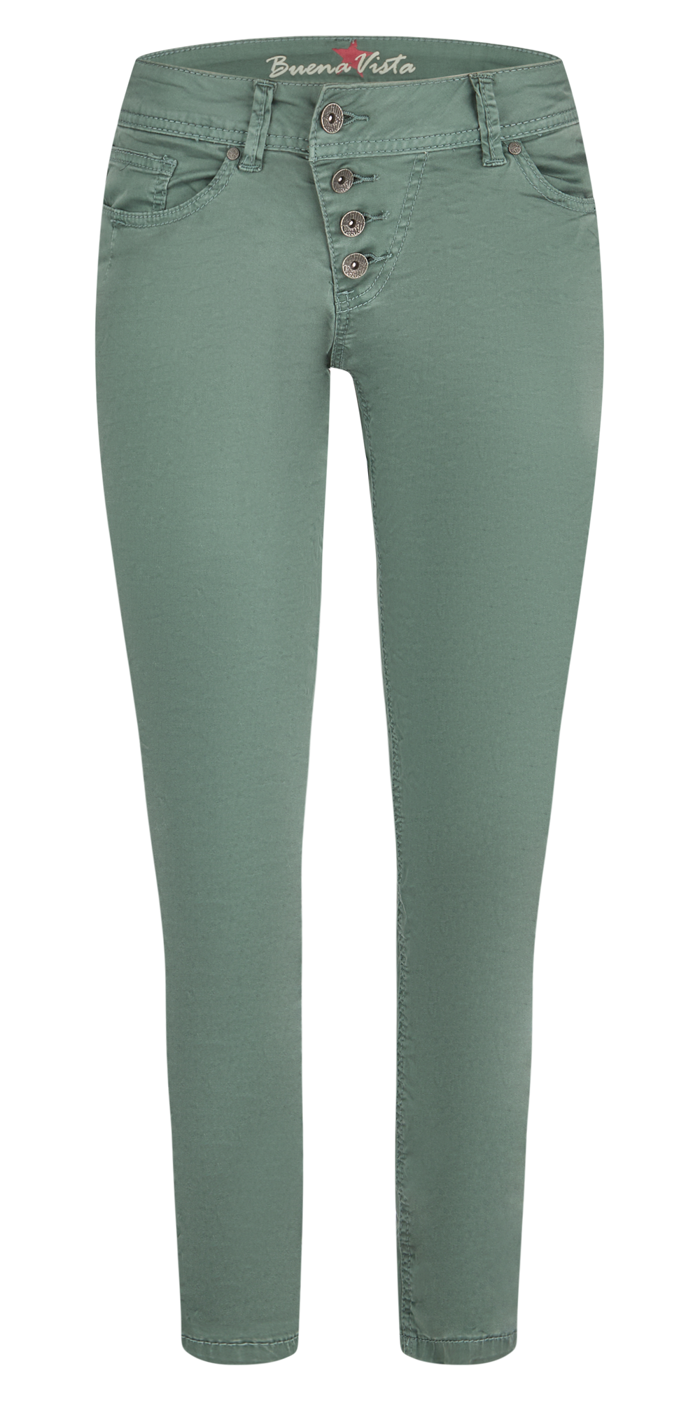 BUENA VISTA MALIBU Cropped-Hose - Sage Mist Green - 2507 B5826 4003.7013
