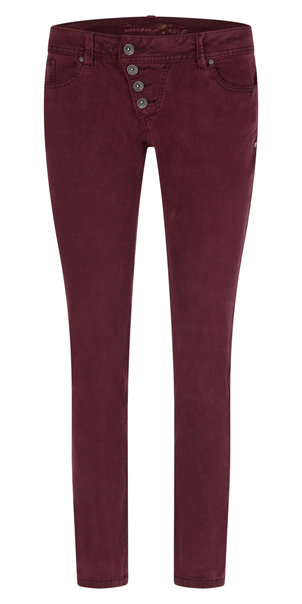 BUENA VISTA Malibu Cropped Hose - Deep Merlot Red - 2509 B5826 4212.8996