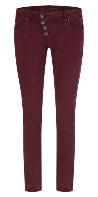 BUENA VISTA Malibu Cropped Hose - Deep Merlot Red - 2509 B5826 4212.8996