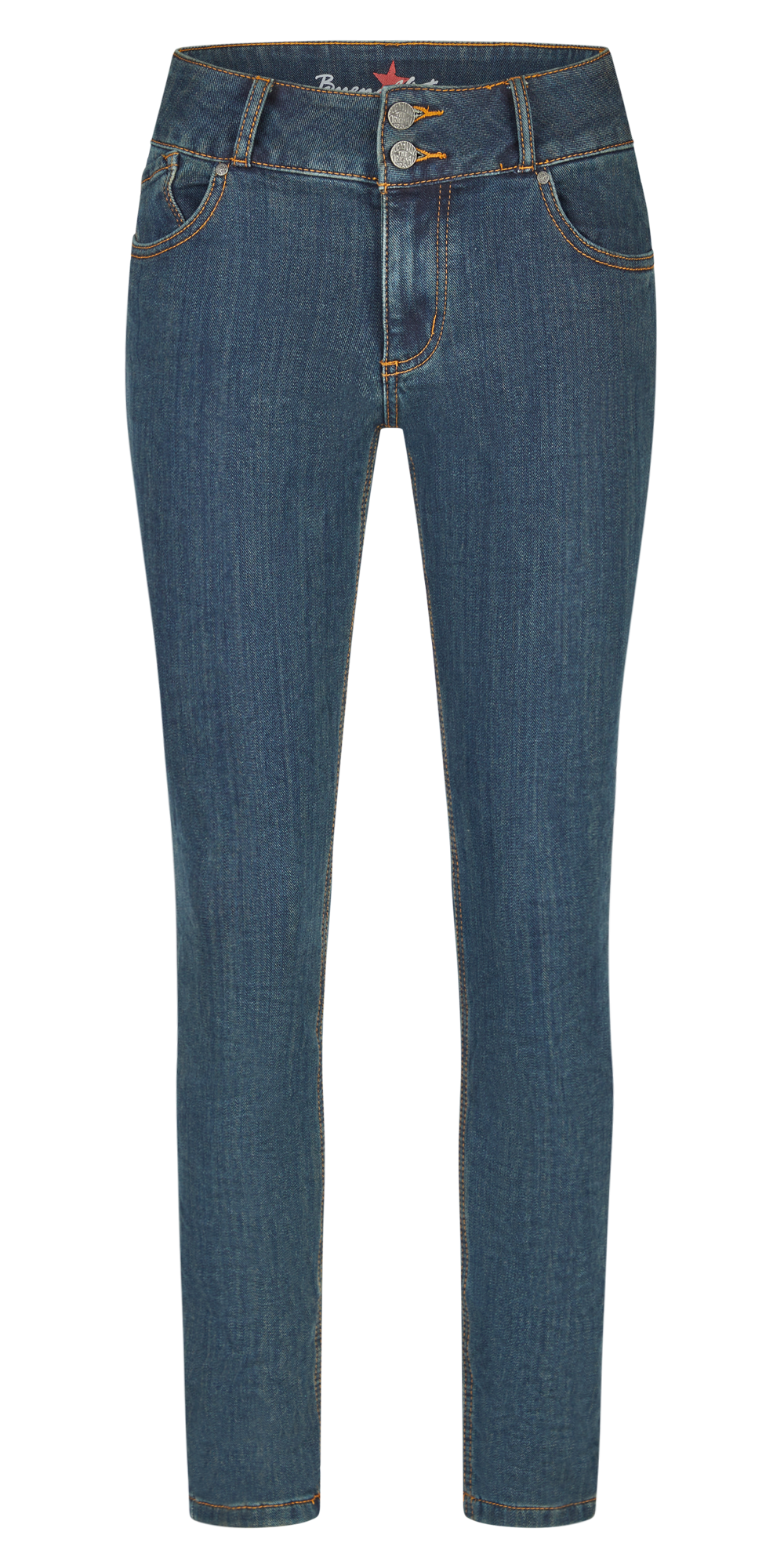 BUENA VISTA TUMMYLESS CROPPED - Indigo Toast Blue - 2510 B5827 375.7590
