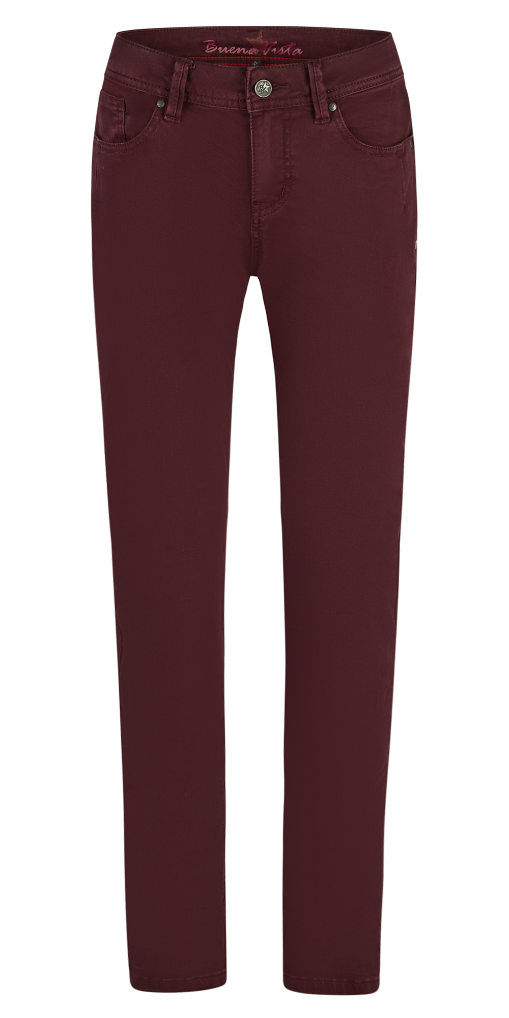 BUENA VISTA Malibu-Zip High Cropped - Bordeaux Plum - 2511 B5953 4141.4974