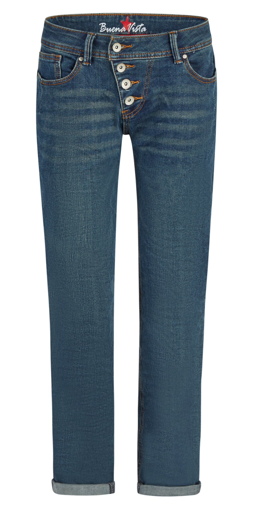 BUENA VISTA MALIBU Stretch Denim - Deep Harbor Teal - 2601 B5001 355.8978 von Buena Vista