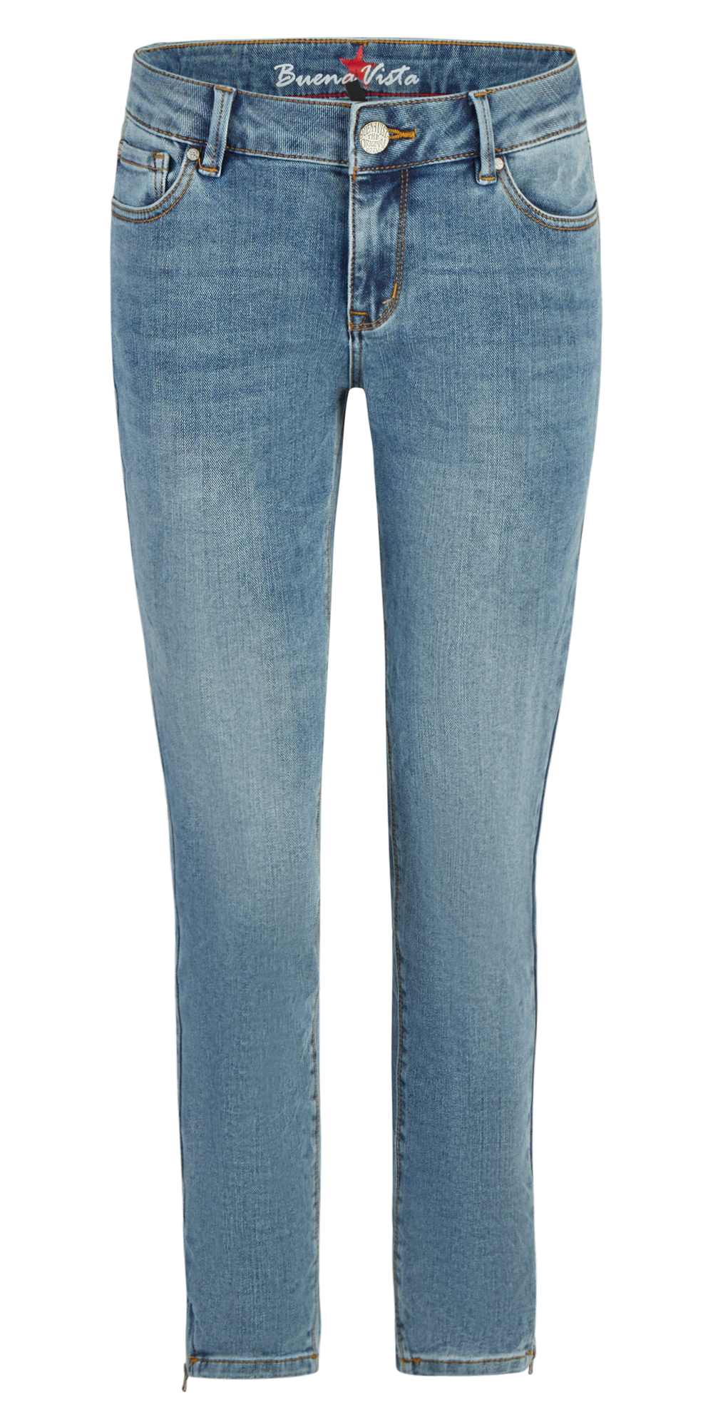 BUENA VISTA ITALY 7/8 vintage denim - Washed Harbor Blue - 2601 B5311 355.5240