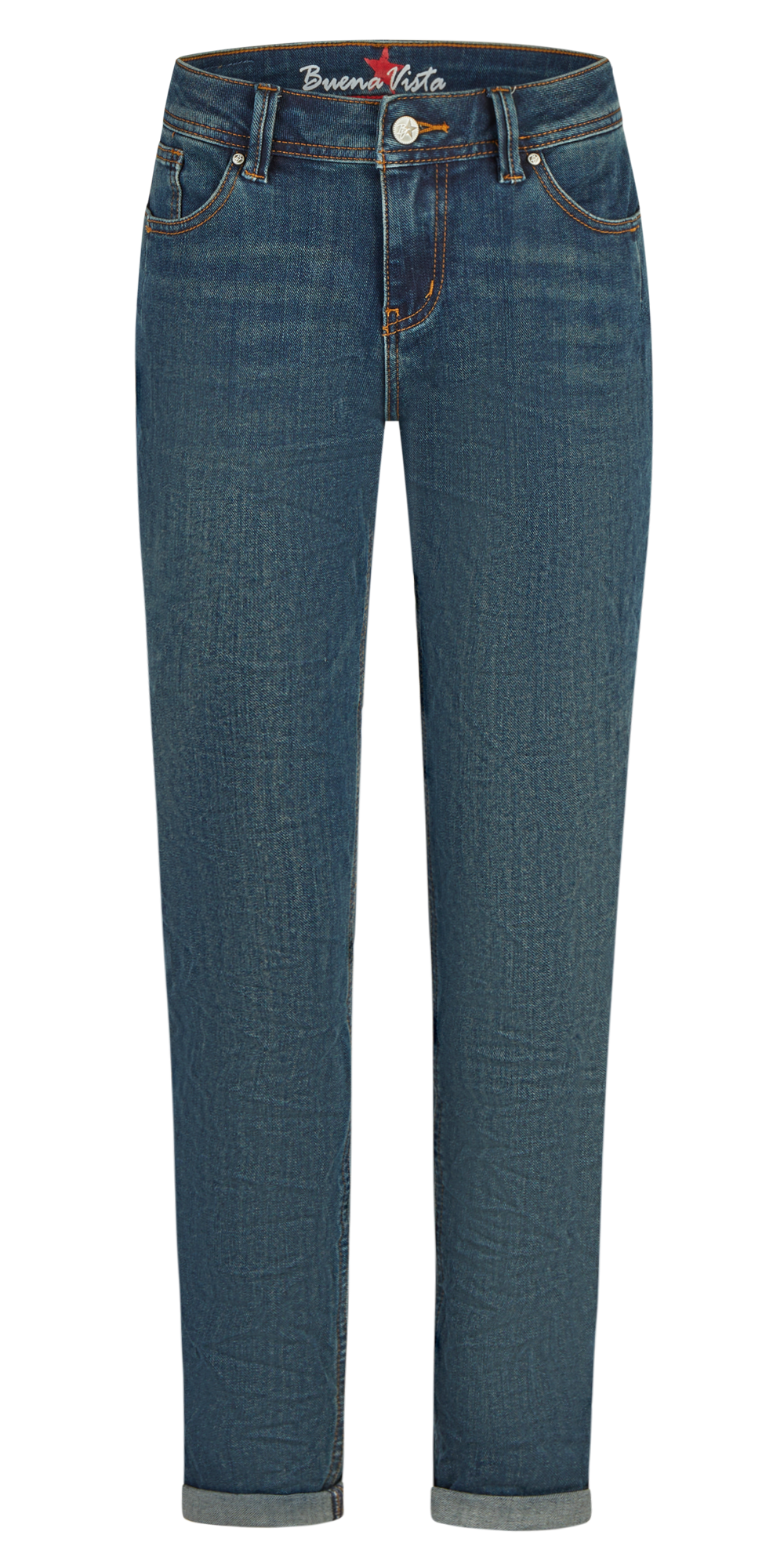 BUENA VISTA MALIBU ZIP HIGH - Washed Atlantic Blue - 2601 B5914 355.8978