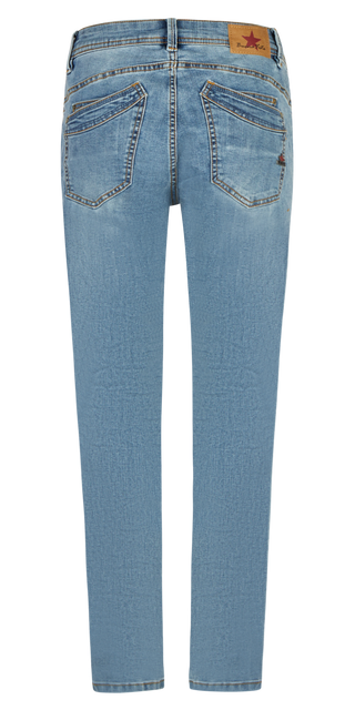 BUENA VISTA Malibu Zip High 7/8 Jeans - Ocean Breeze Blue - 2601 B5953 369.4478