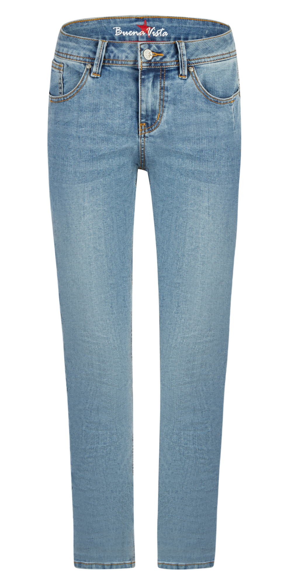 BUENA VISTA Malibu Zip High 7/8 Jeans - Ocean Breeze Blue - 2601 B5953 369.4478