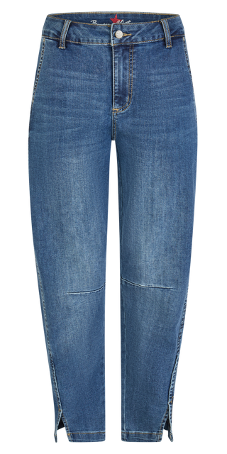 BUENA VISTA BARREL-T shadow denim - Indigo Marble Blue - 2601 B5975 369.8446
